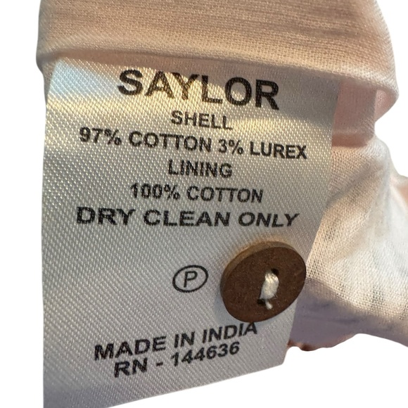 Saylor Anthropologie Joni Blush Gold Aztec One Piece Pants Jumpsuit Romper Small - Picture 5 of 5